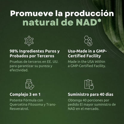 OfeliaGomez® NAD+ de Alta Pureza Anti-Envejecimiento